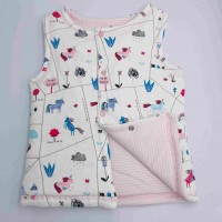 嬰兒夾棉背心 - Unicorn